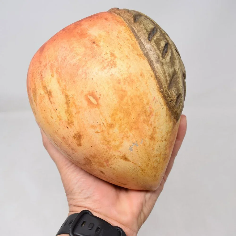 Oversized Peach Statue Fruit Decor Nature Large MCM Cottagecore Farmhouse Granny - Picture 2 of 16
